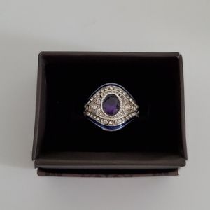 Art Deco Cubic Zirconia Evil Eye Ring